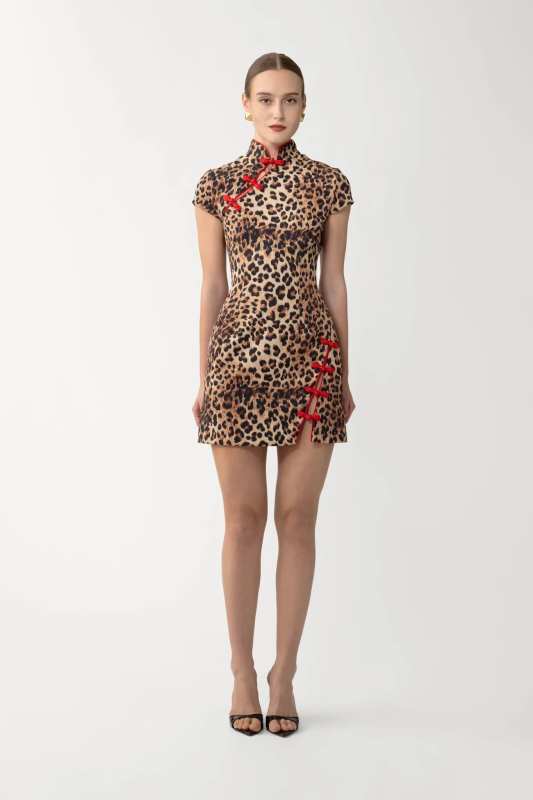 Iris Print Mini Dress
